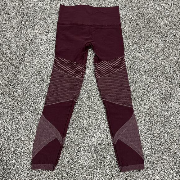 SPANX Wine LOOK AT ME NOW Moto Style Leggings, Size LARGE - Picture 2 of 3
